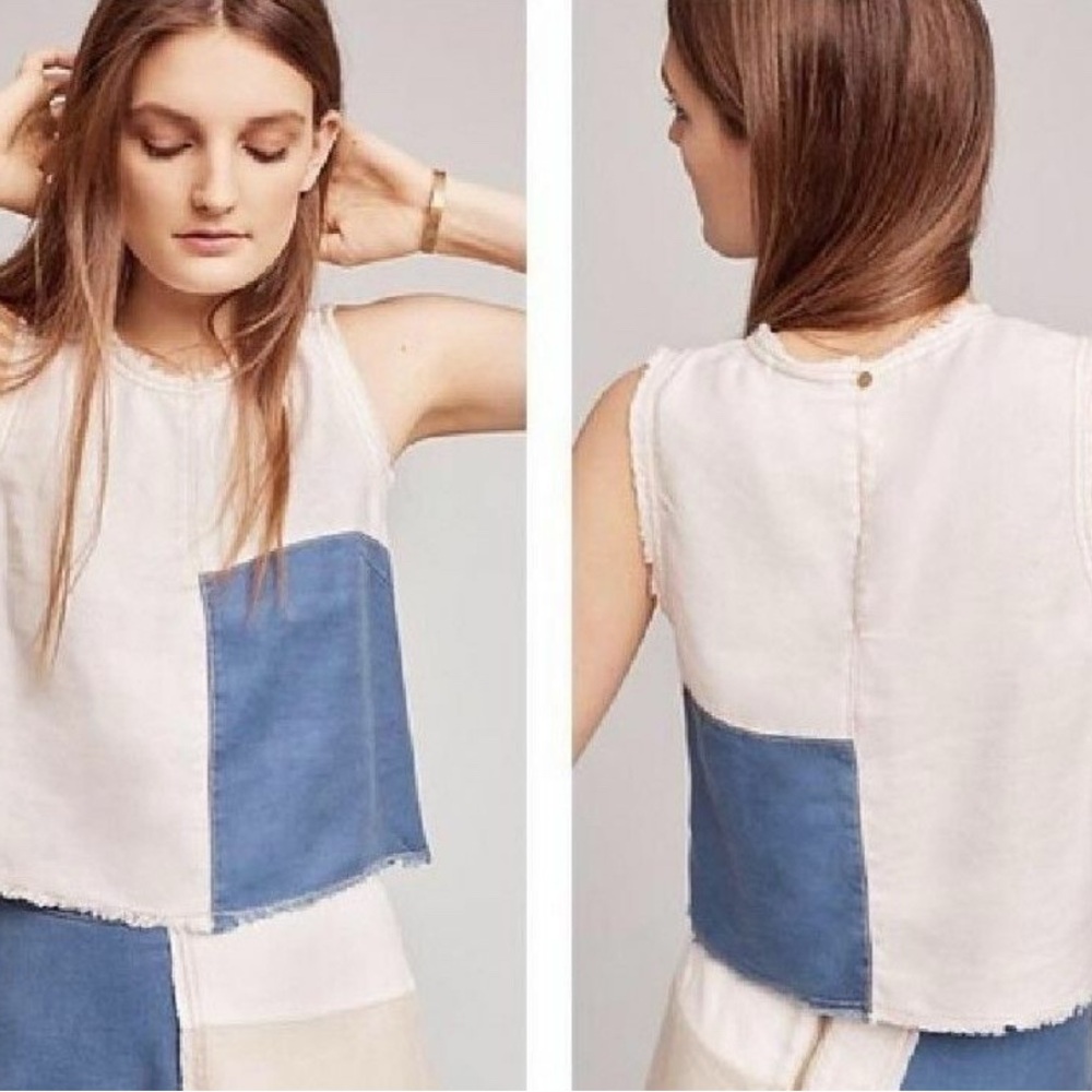 Anthropolgie Color Block Blouse